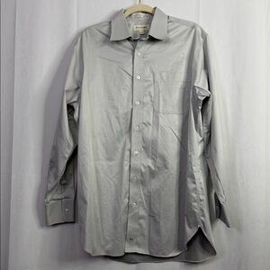 John W. Nordstrom Gray Smart Care Wrinkle Free Button Dress Shirt